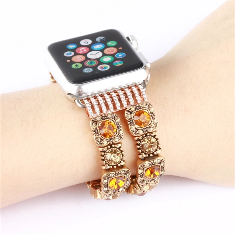 Handgemachte Kristallsteine Gummiband Uhrenarmband