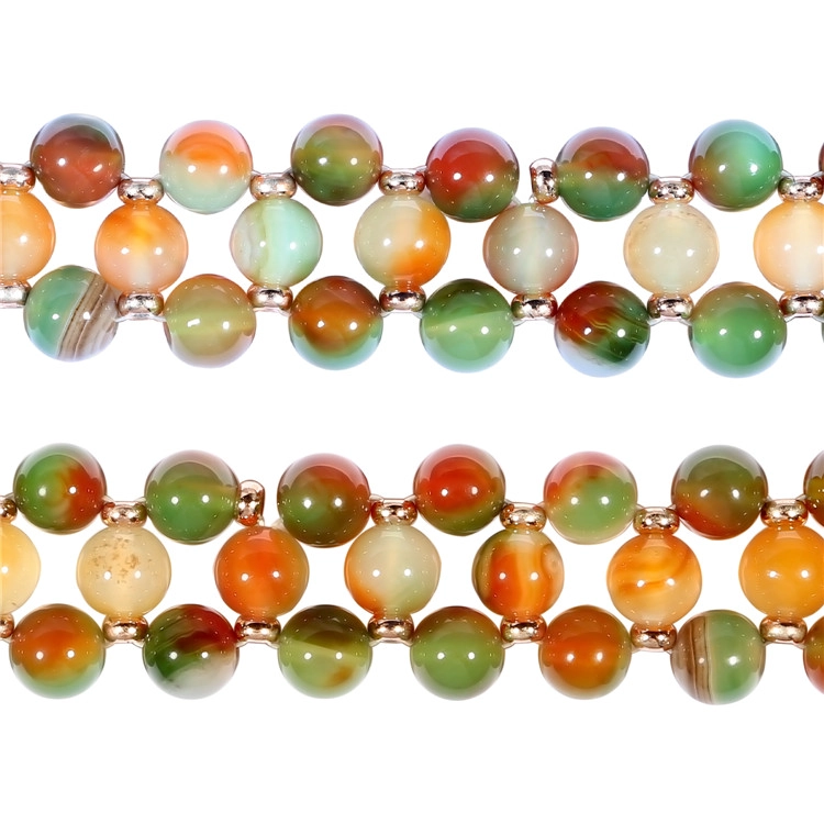 Pulsera de repuesto de pulsera de ágata natural elástica estiramiento hecho a mano