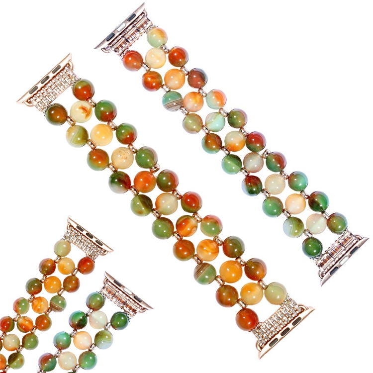 Pulsera de repuesto de pulsera de ágata natural elástica estiramiento hecho a mano