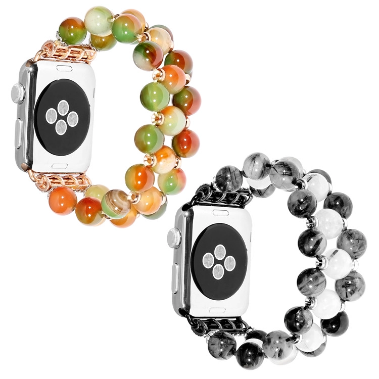 Pulsera de repuesto de pulsera de ágata natural elástica estiramiento hecho a mano