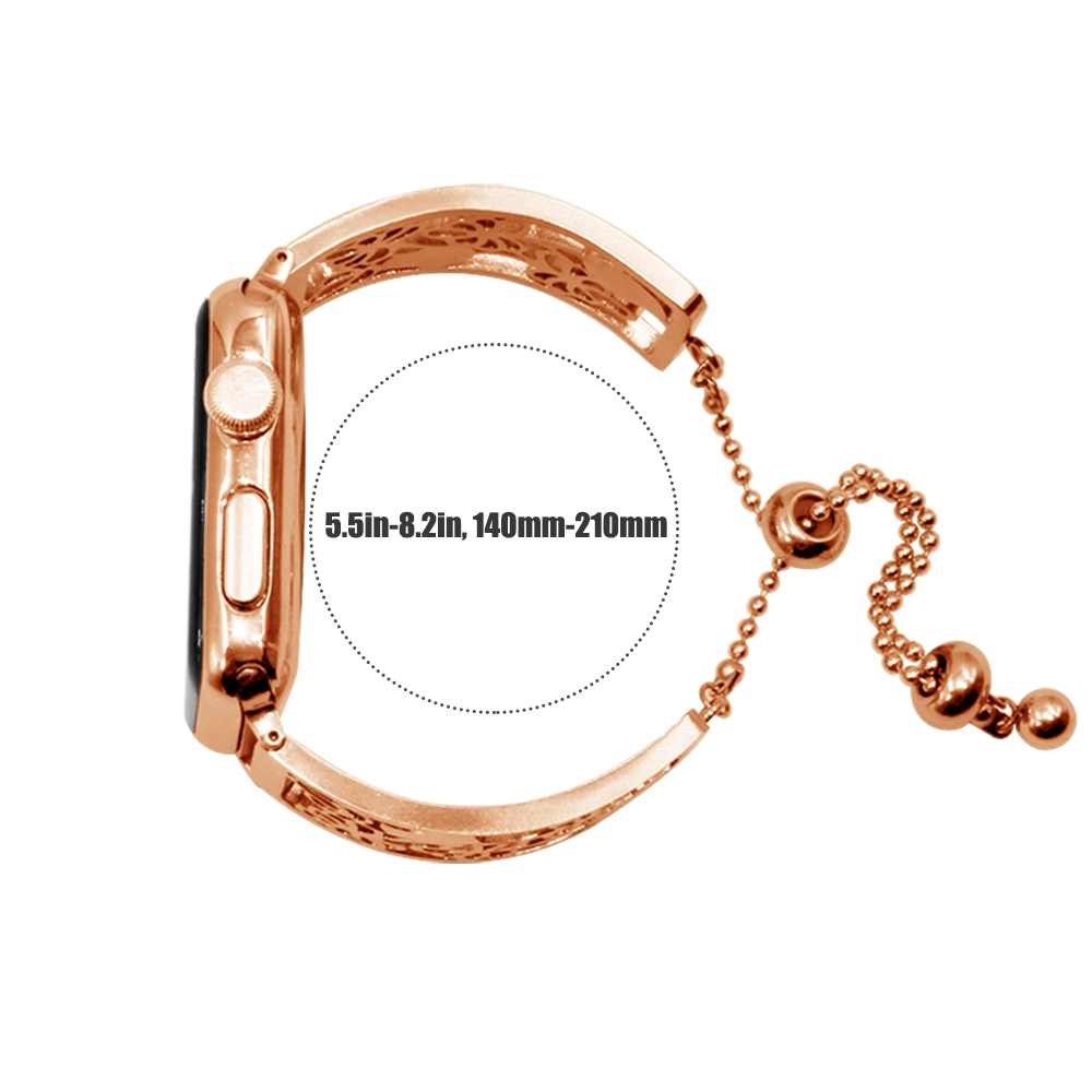 Mesdames bijoux Bangle édition en acier inoxydable Floral évider bracelet montre bracelet