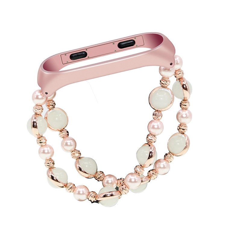 Luminous Agate Beads Wrist Strap For Xiaomi Mi Band 3