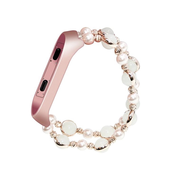 Luminous Agate Beads Wrist Strap For Xiaomi Mi Band 3
