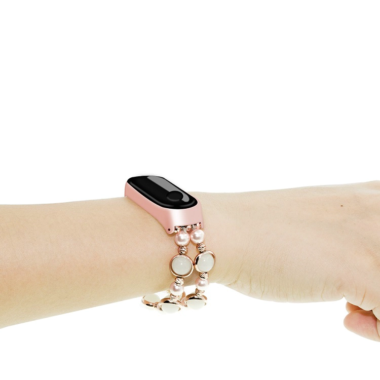 Luminous Agate Beads Wrist Strap For Xiaomi Mi Band 3