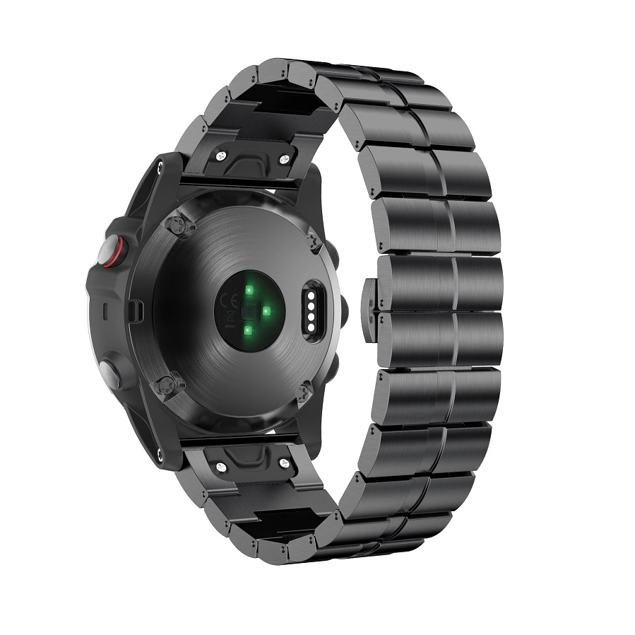 Bandas de reloj de acero inoxidable de fácil ajuste de lujo de 26 mm de ancho