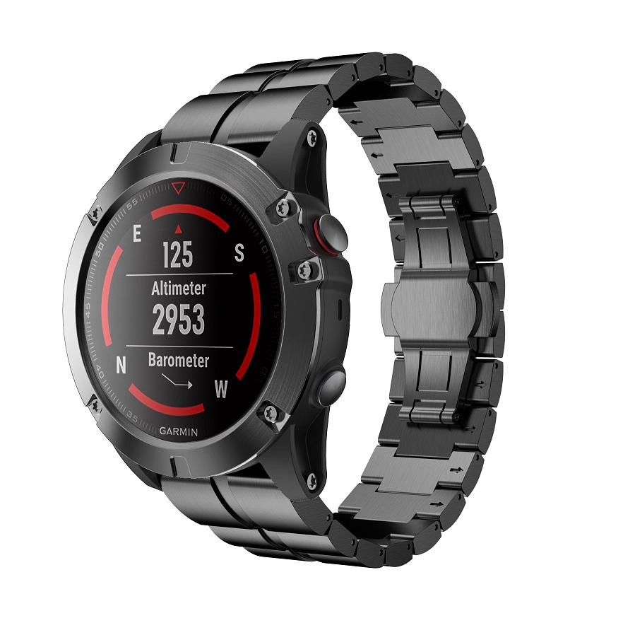 Bandas de reloj de acero inoxidable de fácil ajuste de lujo de 26 mm de ancho