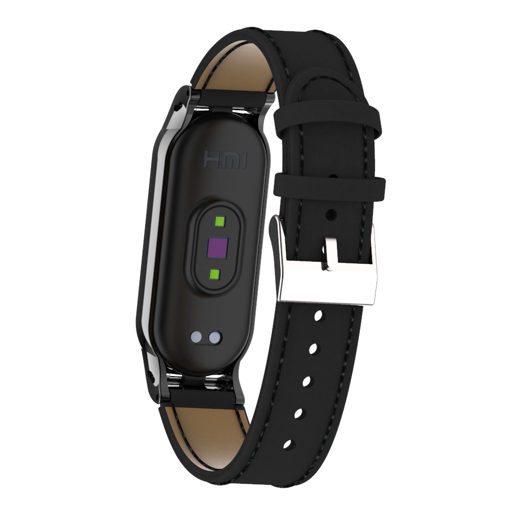 Luksusowy skórzany pasek na nadgarstek do paska skórzanego Xiaomi Mi Band 5