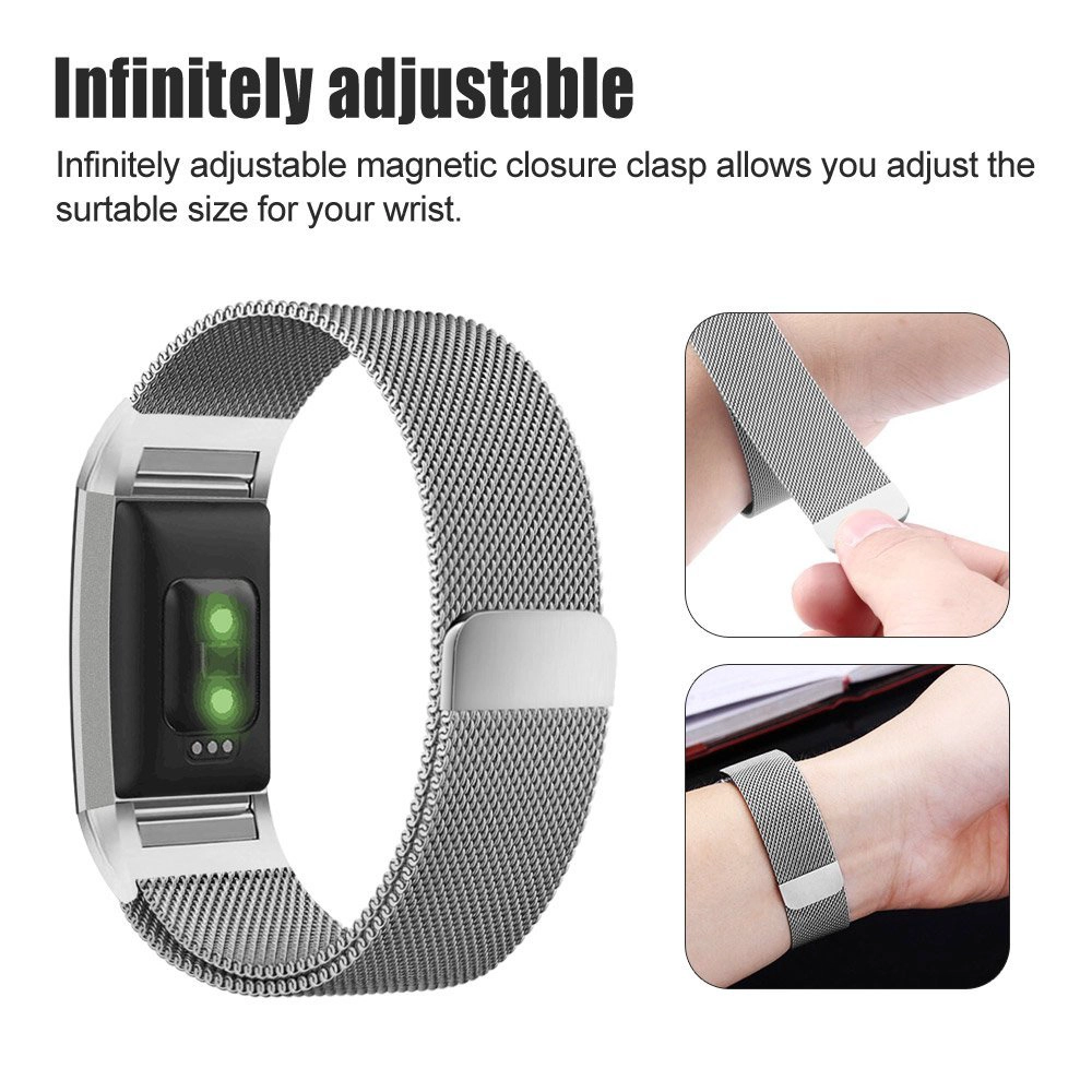 Maglia milanese loop acciaio inossidabile cinturino con forte chiusura magnetica