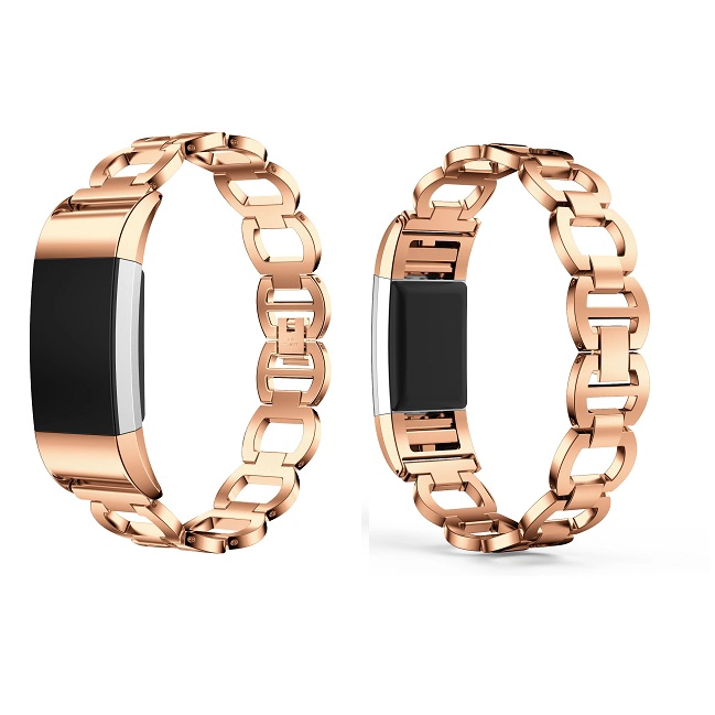 Bransoletka z metalową wymianą Regulowane obciążenie Fitbit 2 zespoły