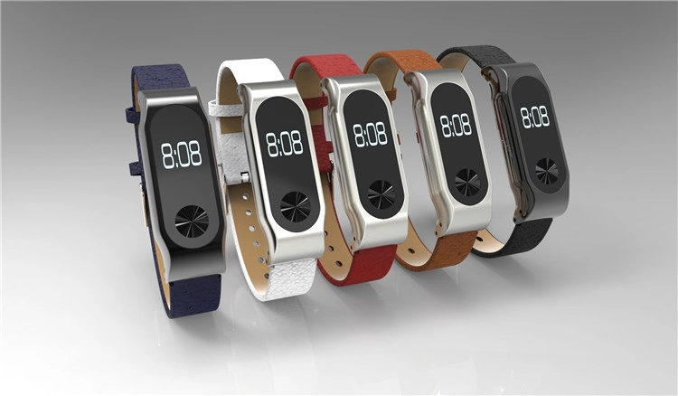 Xiaomi mi band 2 Cinturino in vera pelle con fibbia in metallo