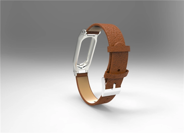 Xiaomi mi band 2 Cinturino in vera pelle con fibbia in metallo