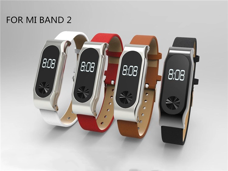 Xiaomi bande mi bande de remplacement 2 avec fermoir en métal inoxydable