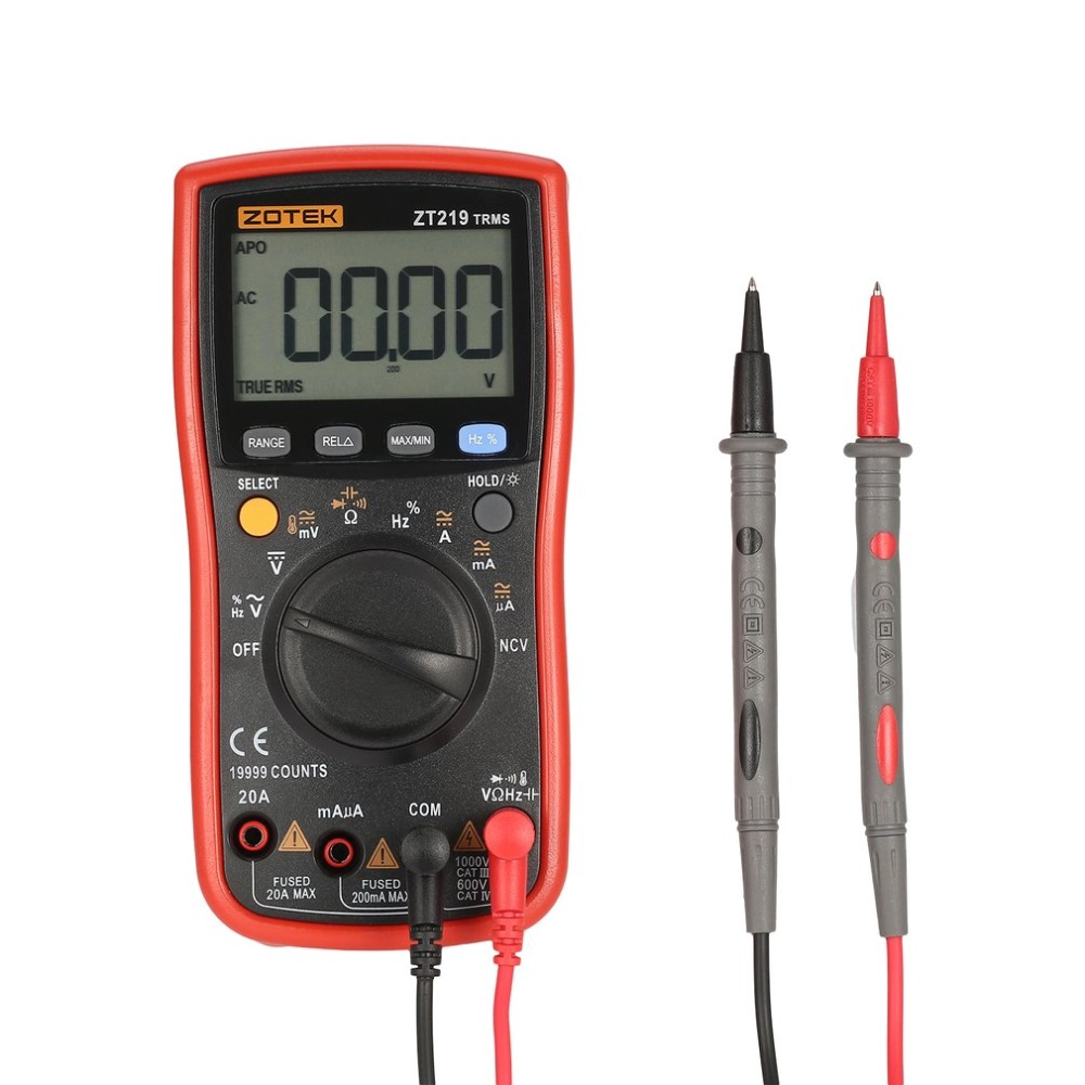 19999 Counts True-RMS AC/DC Voltage Current Voltmeter Capacitance Digital Multimeter