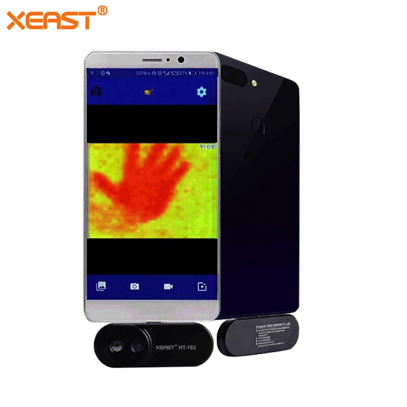 2019 Neupreis HT-102 Handy Wärmebildkamera Unterstützung Videobilder für Android Typ C Infrarot-Imaging-Kamera