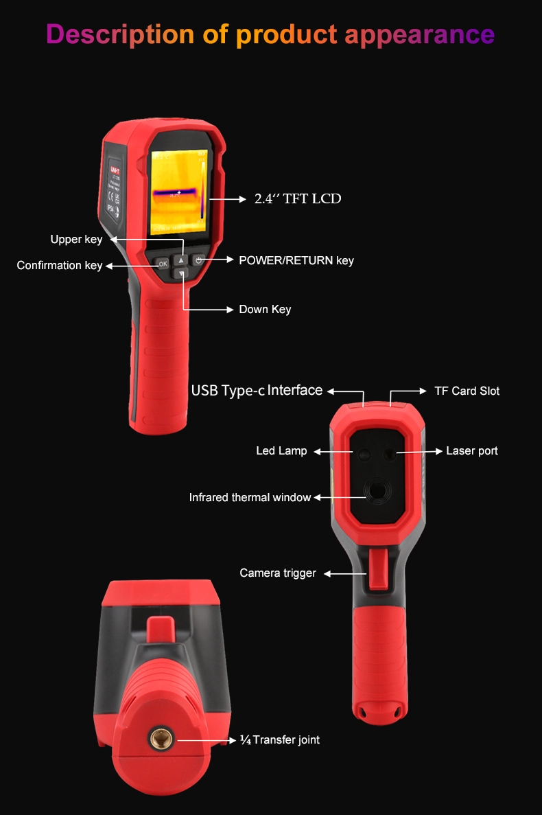 2022 Hot Sales UTi120S Infrared Thermal Imager PCB Circuit Industrial Testing Floor Heating Tube Testing Temperature Thermal Camera