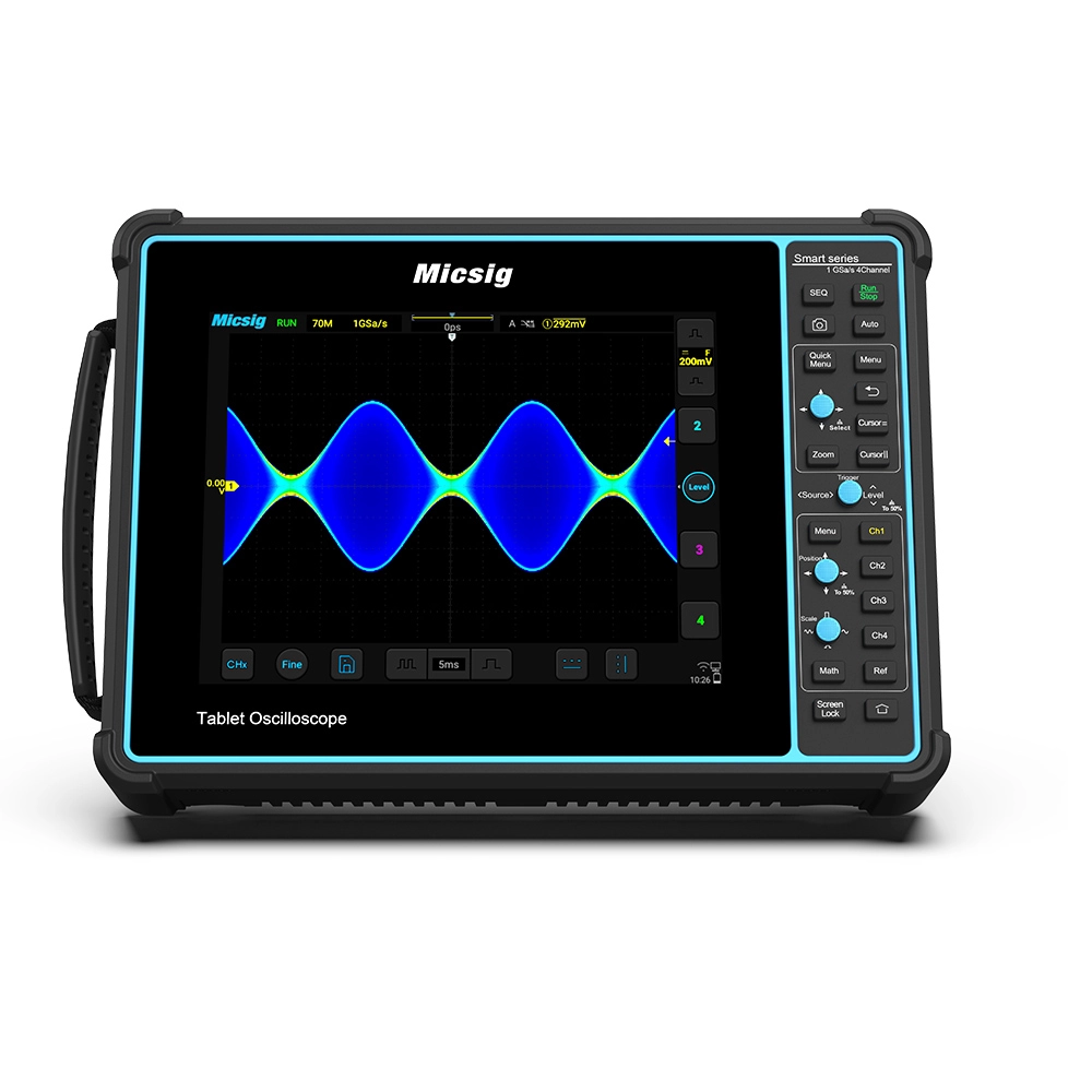 Automotive Oscilloscope SATO1004 Handheld Portable Lgnition Tablet Diagnostic Analysis 100Mhz 2/4CH Touch Screen ATO1104