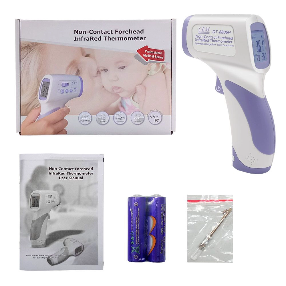 DT-8806H Non-Contact Clinical Forehead Body Infrared Thermometers CEM