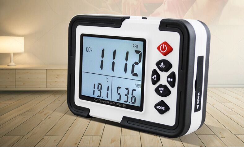 XEAST Digital CO2 Monitor Carbon Dioxide Meter XE-2000 Multi-function Temp/RH/data logger Monitor Detector CO2 Gas Analyzer