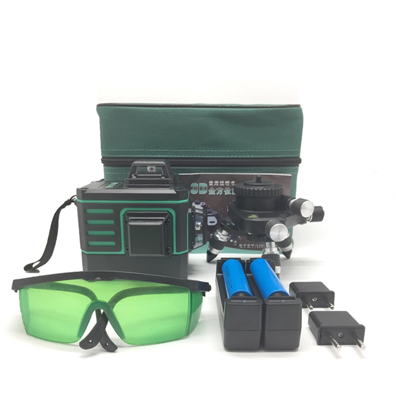 XEAST touch control 12Lines Self-Leveling 360 Cross Super Powerful Green Beam laser Level tool
