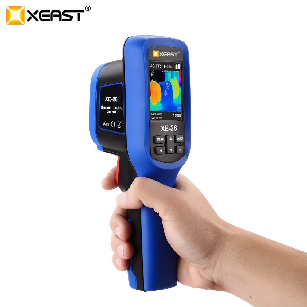 Xeast 2,4-дюймовый цветной экран Handheld Thermal Camera Thermal Imaging Camera Инфракрасный термометр XE890 экономичный тепловизор