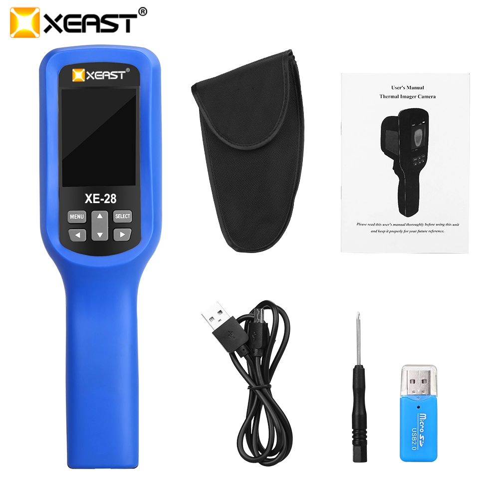 Xeast 2,4-дюймовый цветной экран Handheld Thermal Camera Thermal Imaging Camera Инфракрасный термометр XE890 экономичный тепловизор