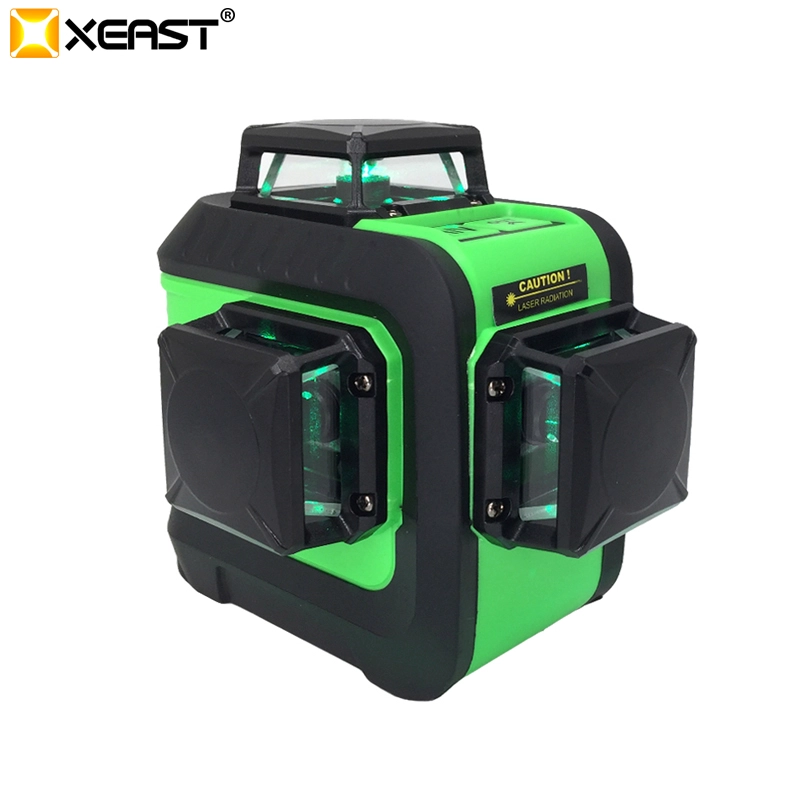 XEAST 2018 NEW 12 Lines 3D Green laser level Self-Leveling 360 Horizontal And Vertical Cross green Laser Beam With Tilt&Outdoor