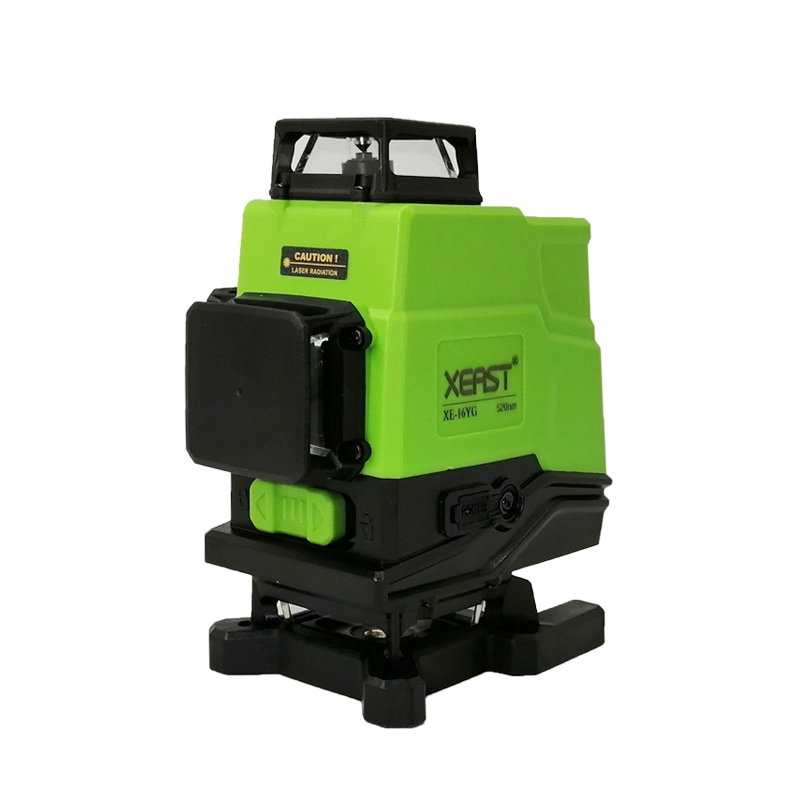 XEAST 3/4D high precision green beam 12/16 lines laser level Automatic Self Leveling 360 Vertical&Horizontal stick wall tool