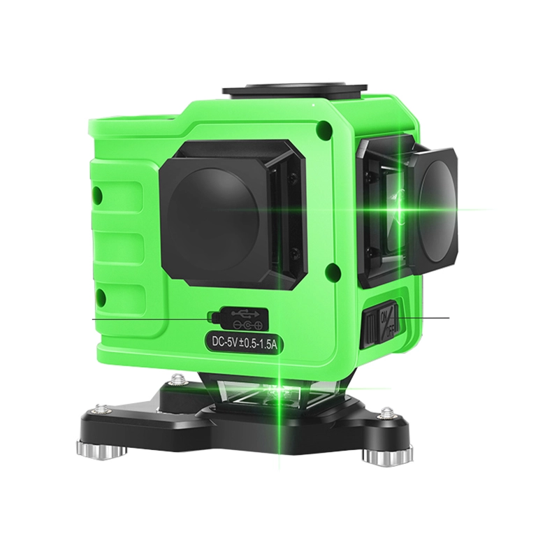 خط XEAST ثلاثي الأبعاد XE-92G 12 خطوط ليزر خضراء ذاتية الاستواء 360 خط شعاع الليزر الأخضر عظمى وقوية