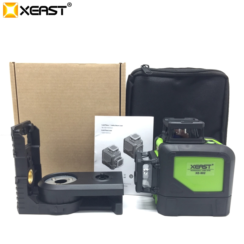 2017 Nouveau XEAST 8 ligne laser niveau 3D Niveau Laser XE-902 360 Vertical et Horizontal Auto-nivellement Croix Ligne Rouge