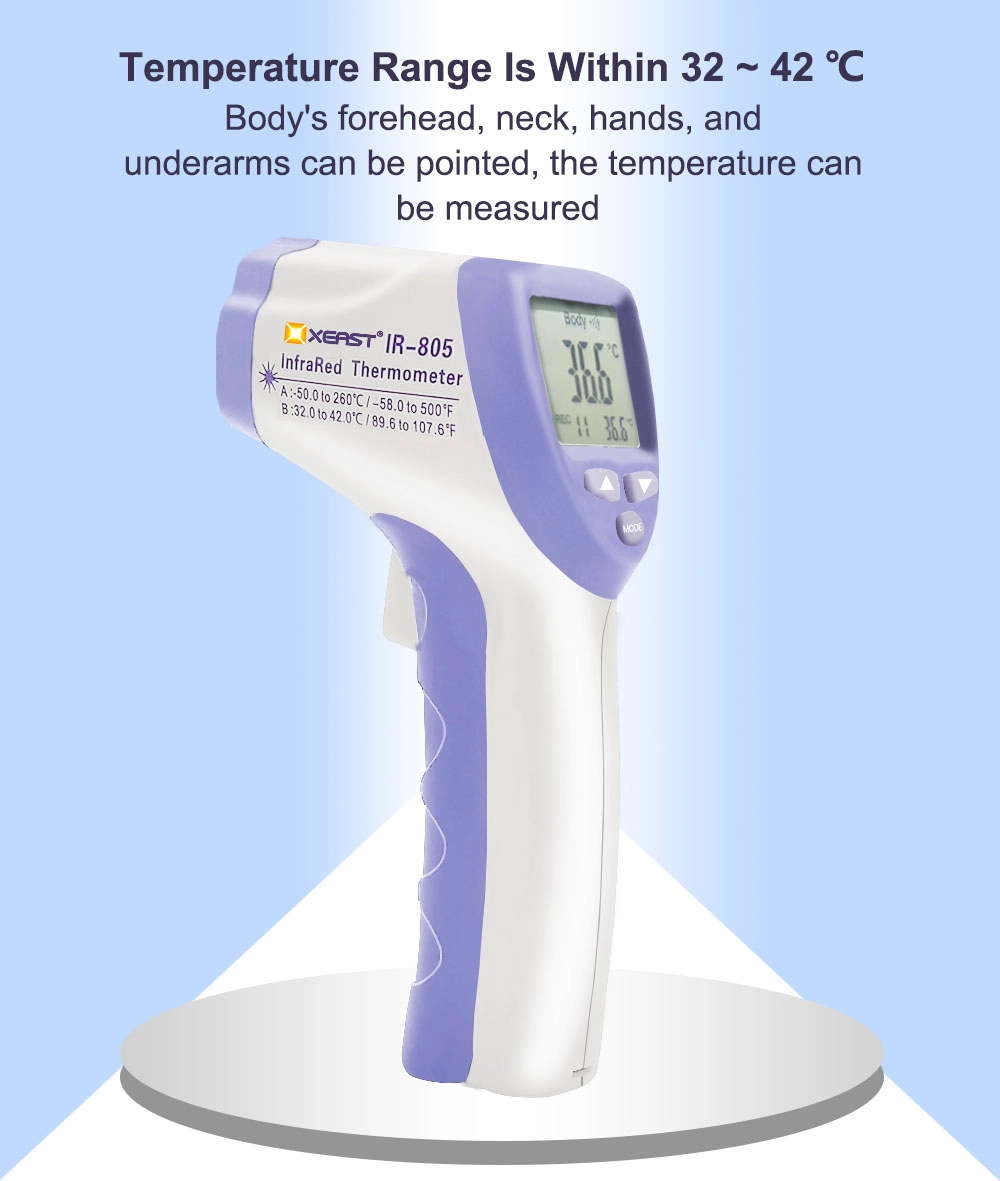 XEAST Body Thermometer Non Contact Infrared Body Temperature Fever Digital Measure Tool for Baby Adult IR-805
