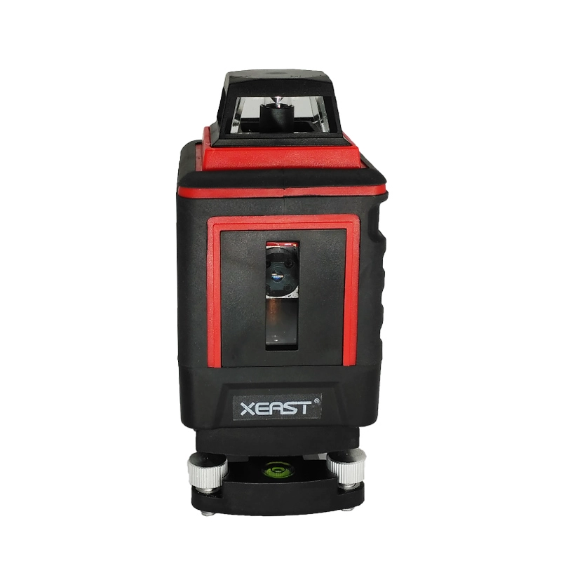 XEAST LD 5 lignes 3D niveau laser rouge auto-nivelant 360 horizontal et vertical Croix laser rouge avec inclinaison et mode extérieur XE-305R