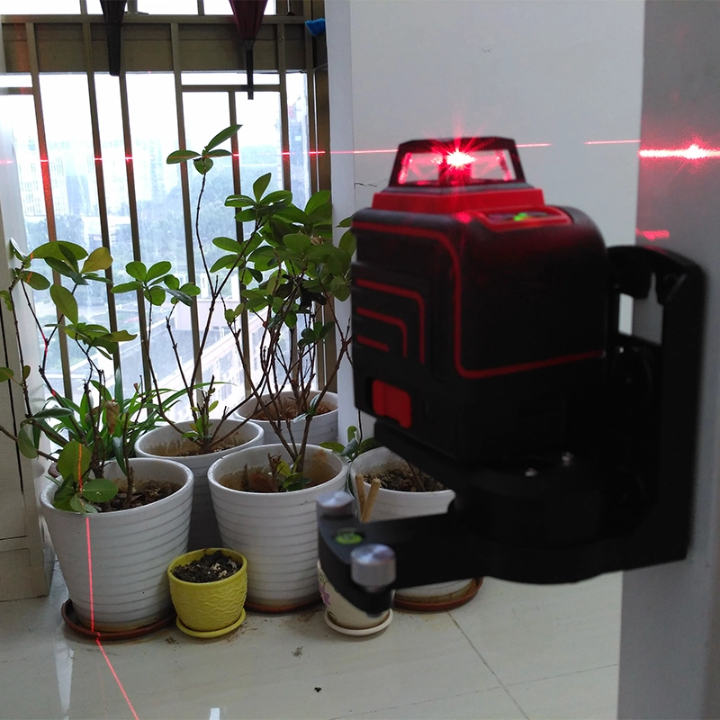 XEAST LD 5 lignes 3D niveau laser rouge auto-nivelant 360 horizontal et vertical Croix laser rouge avec inclinaison et mode extérieur XE-305R