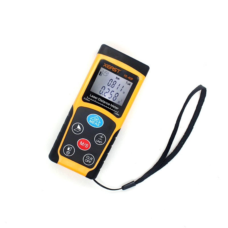 XEAST Laser Distance Meter 100 m Portatif Laser Distance Mètre Haute Précision Range Finder Zone Volume bande Mesure Données Rétroéclairage