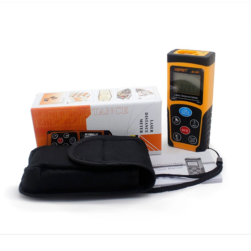 XEAST Laser Distance Meter 100 m Portatif Laser Distance Mètre Haute Précision Range Finder Zone Volume bande Mesure Données Rétroéclairage
