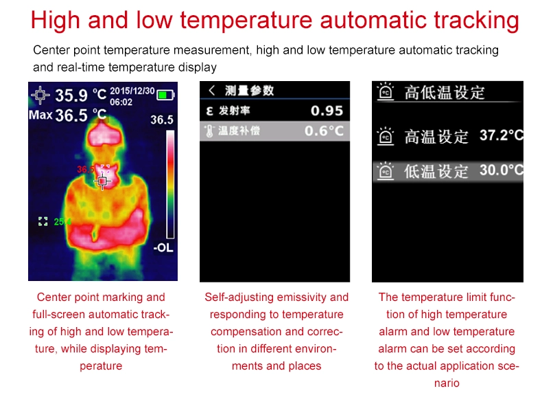 XEAST UTi260K Hand-held Human Body Temperature Measurement Tool Infrared Thermal Imager in real PC Software Analysis