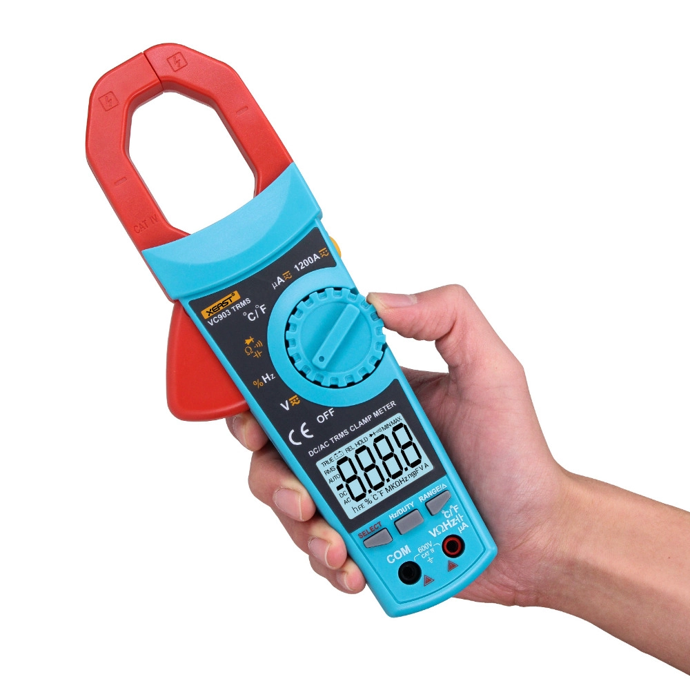 XEAST VC903 AC DC Voltage Digital Clamp Meter Ammeter 1200A Multimeter