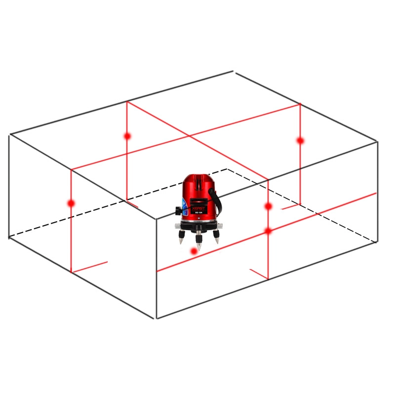 XEAST XE-10A 5 lines 6 points laser level laser line leveling 360 rotary cross with outdoor model
