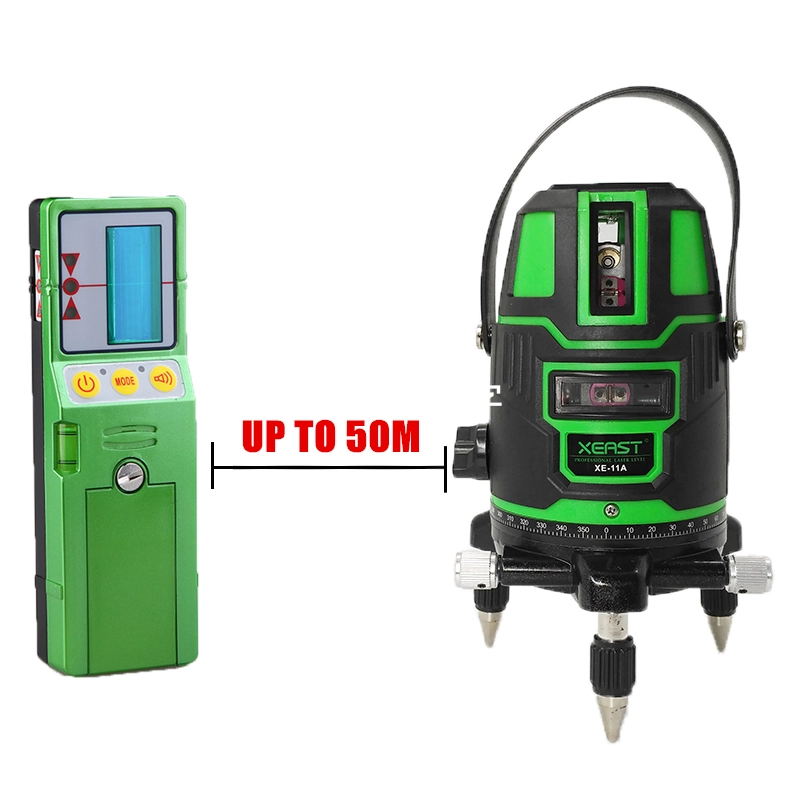 XEAST XE-11A 5lines 4V1H horizontal rotary laser level meter cheap outdoor 360 laser leveling