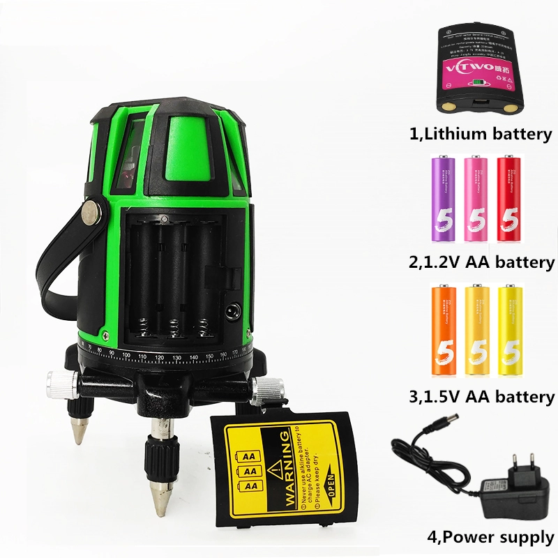 XEAST XE-11A 5lines 4V1H horizontal rotary laser level meter cheap outdoor 360 laser leveling