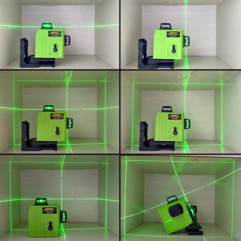 XEAST XE-61A 12 line laser level 360 Self-leveling Cross Line 3D Laser Level Green mode2