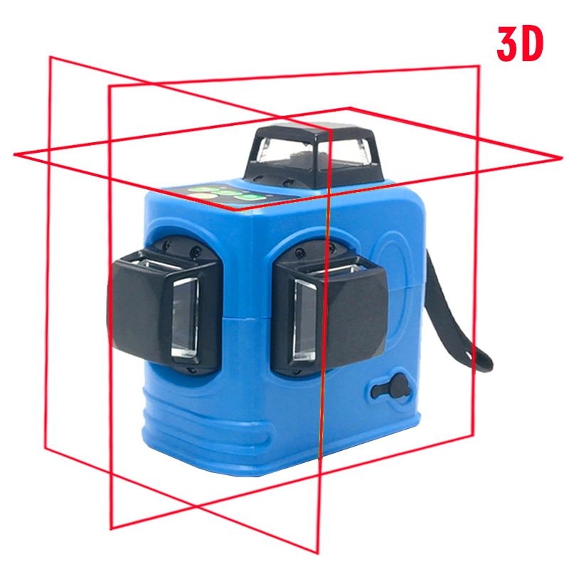 XEAST XE-68 12 خطوط 3D الليزر المستوى الذاتي الاستواء 360 درجة أفقي وعمودي الصليب قوي في الهواء الطلق يمكن استخدام كاشف