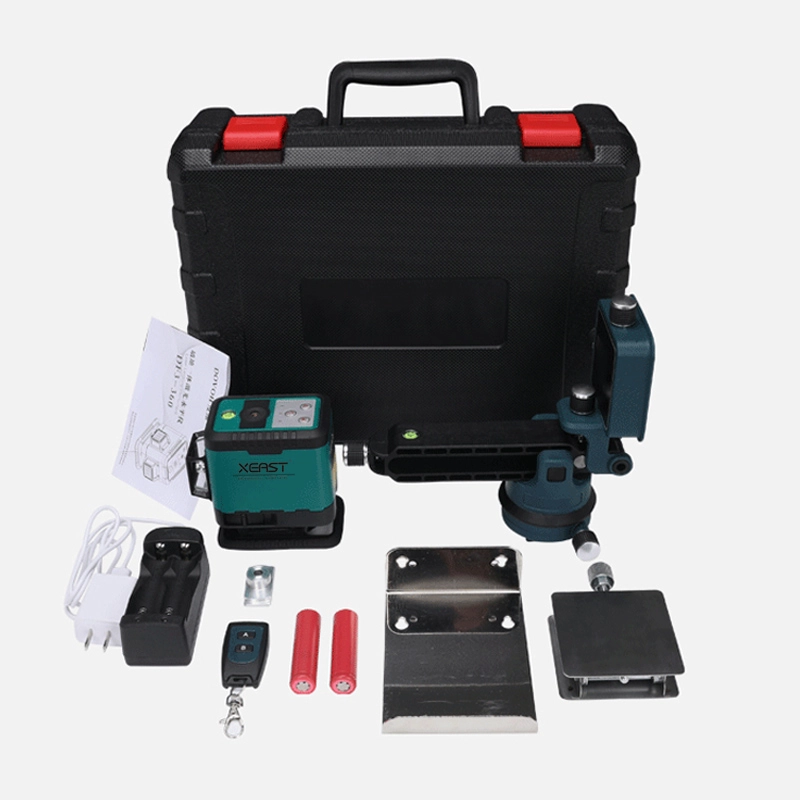 XEAST best 3D Green 12 Lines Self-Leveling 360 Degree line Laser Level Measuring for floor/wall/ceiling/stairs Decoration
