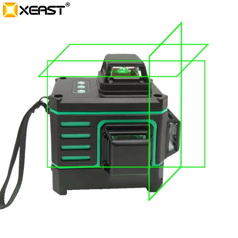 XEAST touch control 12Lines Self-Leveling 360 Cross Super Powerful Green Beam laser Level tool