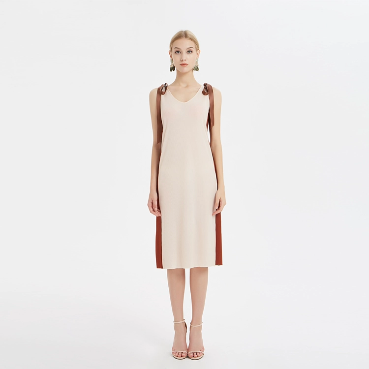 Chine fabricant de robe sans bretelles en tricot patchwork
