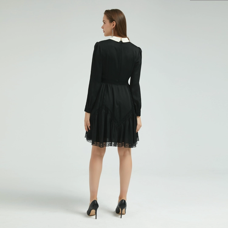 Elegant Lady Dress with Ruffle China Factory