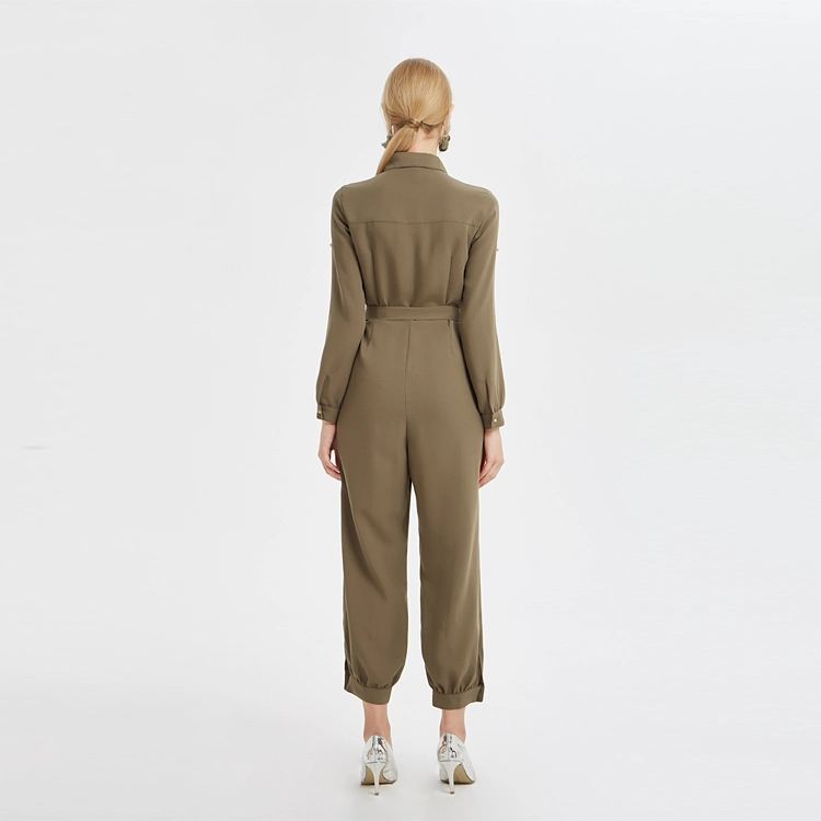 Anliegender Overall mit Tasche und Gürtel China ODM