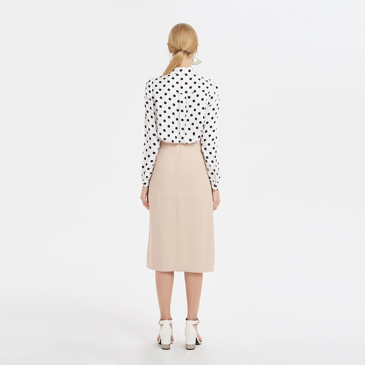 Front Split Skirt with Side Hemming China Factory