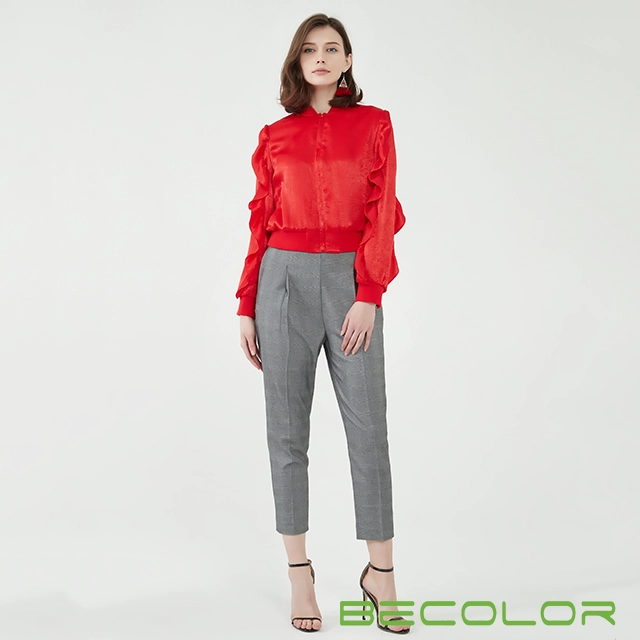 Υψηλή μέση Fit Tapered Παντελόνια Κίνα Εργοστάσιο