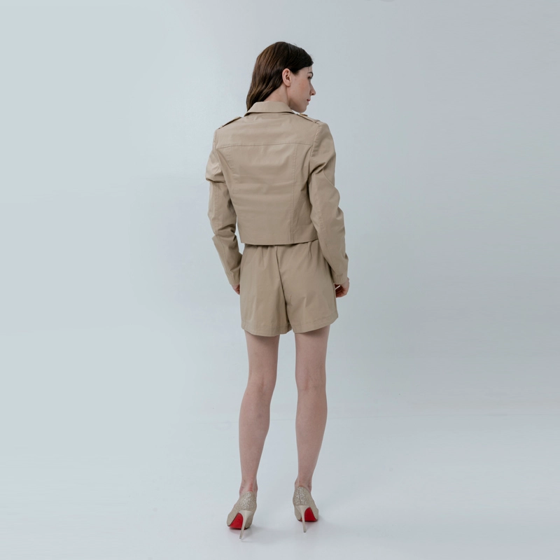 Damen Casual Shorts mit Volant Bund