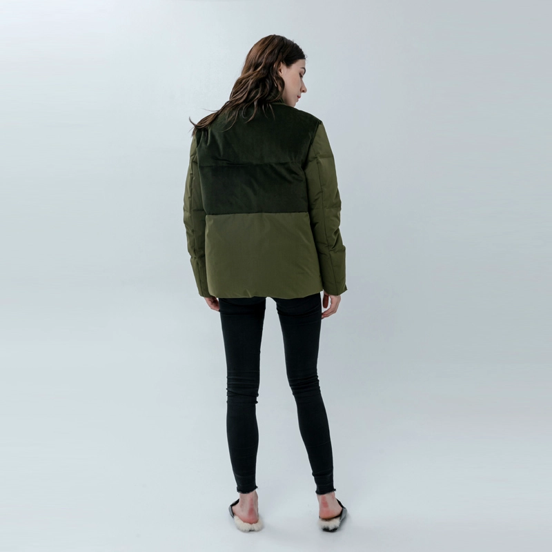 Doudoune femme avec bloc de couleur